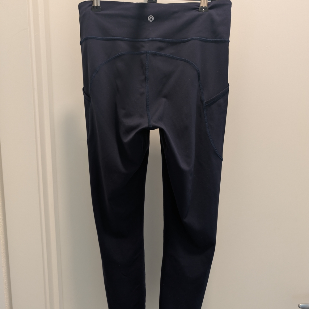 lululemon athletica Navy High-Rise Leggings with Side Pockets